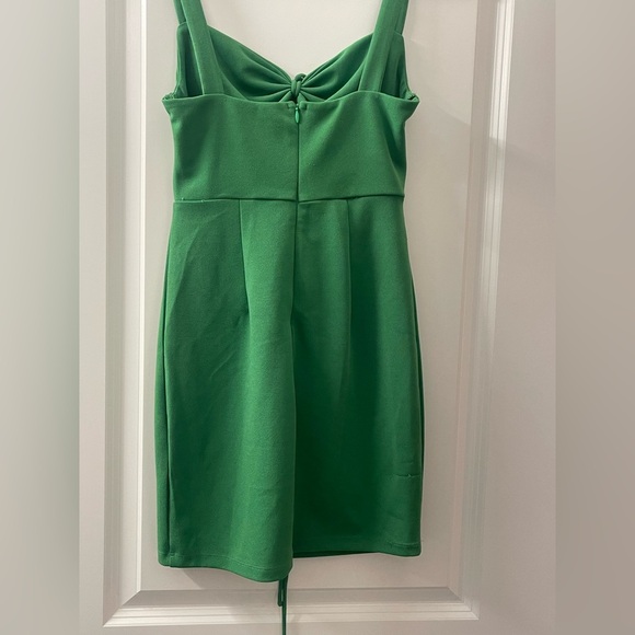 Princess Polly Green Tie Front Cocktail Dress - Picture 3 of 5